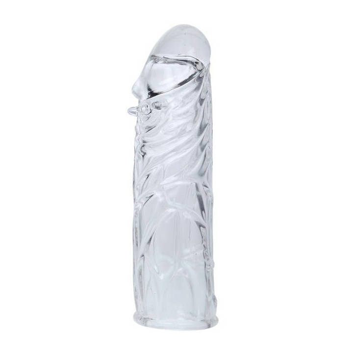 BAILE FUNDA LILA PARA EL PENE EN SILICONA ADAPTABLE 13 CM