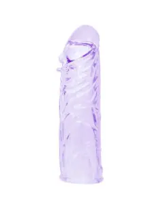 BAILE FUNDA LILA PARA EL PENE EN SILICONA ADAPTABLE 13 CM
