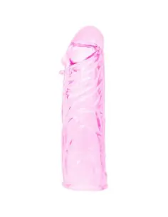 BAILE FUNDA ROSA PENE SILICONA ESTIMULANTE 13 CM