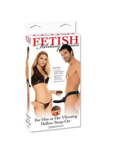FETISH FANTASY SERIES ARNES HUECO VIBRADOR PARA EL Y ELLA NEGRO 14CM 2