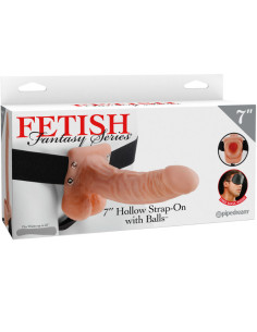 FETISH FANTASY SERIES 7 HOLLOW STRAP ON WITH BALLS 178CM NATURAL 2