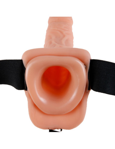 FETISH FANTASY SERIES 7 HOLLOW STRAP ON WITH BALLS 178CM NATURAL