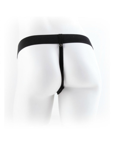 FETISH FANTASY SERIES 9 HOLLOW STRAP ON WITH BALLS 229CM NATURAL