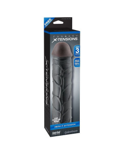 FANTASY X TENSIONS MEGA 3 EXTENSION NEGRO PARA EL PENE 2