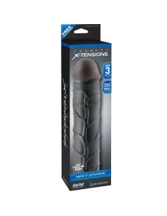 FANTASY X TENSIONS MEGA 3 EXTENSION NEGRO PARA EL PENE 2