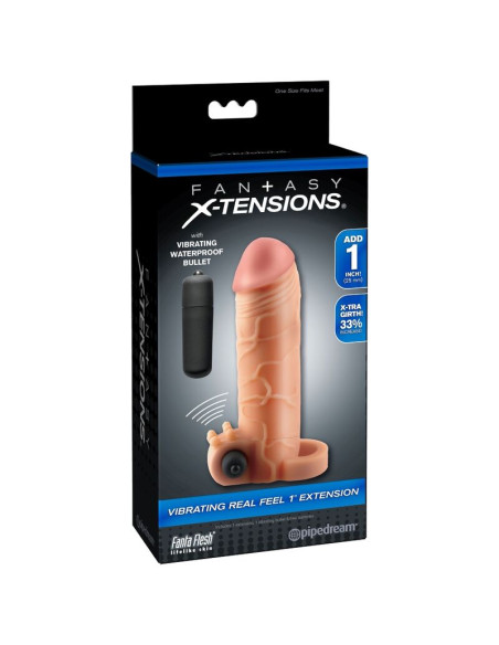 FANTASY X TENSIONS EXTENSION PARA EL PENE CON VIBRADOR REAL FEEL 1 FANTASY X TENSIONS EXTENSION PARA EL PENE CON VIBRADOR REAL FEEL 1