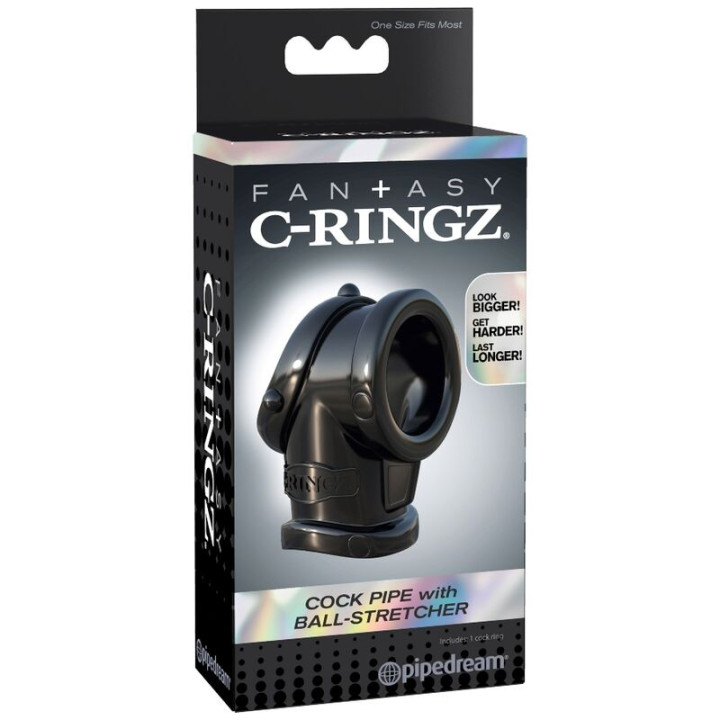 FANTASY C RINGZ COCK PIPE WITH BALL STRECH