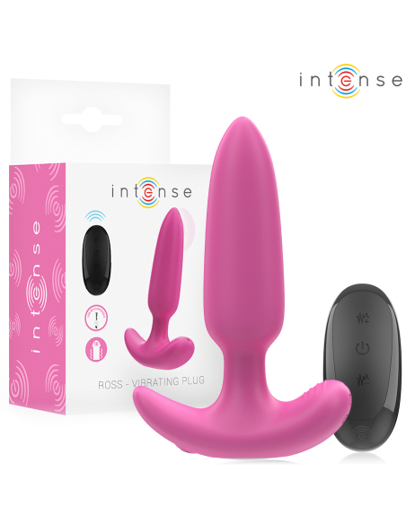 INTENSE ROSS PLUG ANAL 10 VIBRACIONES ROSA CONTROL REMOTO