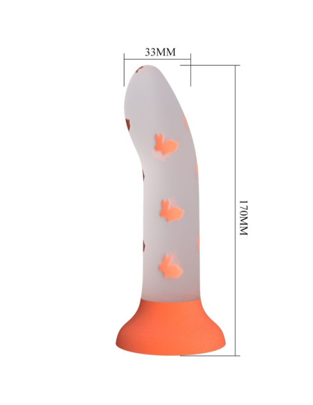PRETTY LOVE MAGICAL NIGHTFALL DILDO SIN VIBRACION LUMINOSO NARANJA PRETTY LOVE MAGICAL NIGHTFALL DILDO SIN VIBRACION LUMINOSO NARANJA