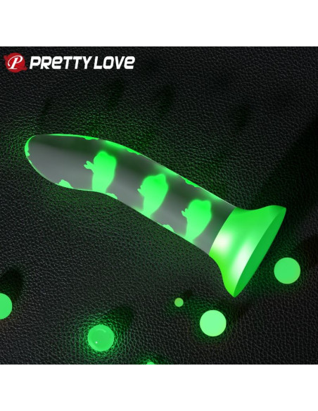 PRETTY LOVE MAGICAL NIGHTFALL DILDO SIN VIBRACION LUMINOSO VERDE PRETTY LOVE MAGICAL NIGHTFALL DILDO SIN VIBRACION LUMINOSO VERDE