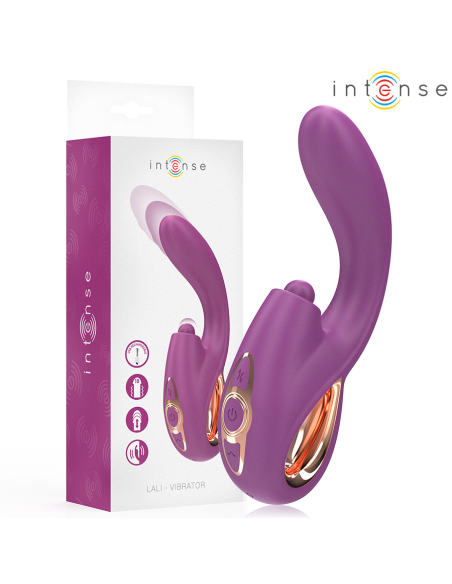INTENSE LALI VIBRADOR PUNTO G MULTIFUNCIAN ESTIMULACIAN EMPUJE VIBRACIAN MORADO