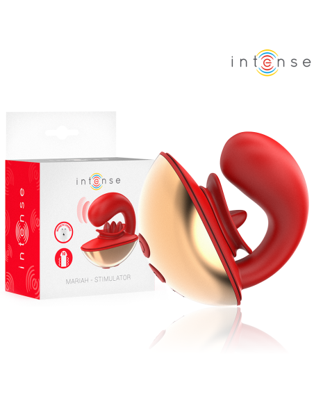 INTENSE MARIAH VIBRADOR ESTIMULADOR EN FORMA DE U 10 VIBRACIONES ROJO