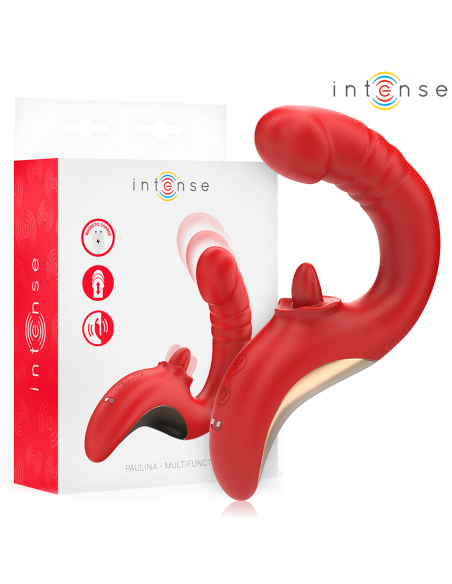 INTENSE PAULINA VIBRADOR ESTIMULADOR EN FORMA DE U ROJO
