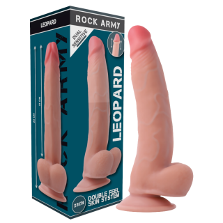 ROCKARMY LEOPARD DILDO REALISTA DUAL DENSITY 23 CM O 477 CM