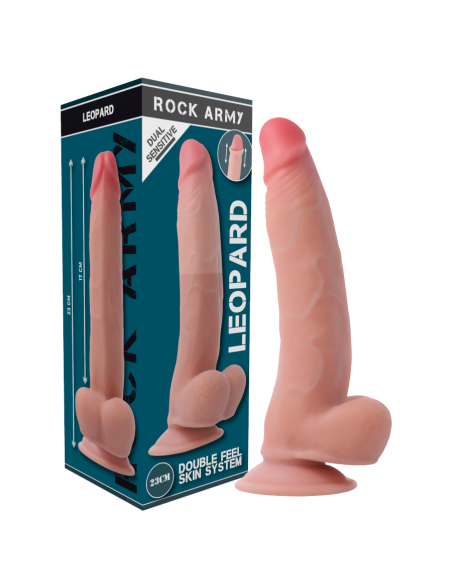 ROCKARMY LEOPARD DILDO REALISTA DUAL DENSITY 23 CM O 477 CM ROCKARMY LEOPARD DILDO REALISTA DUAL DENSITY 23 CM O 477 CM