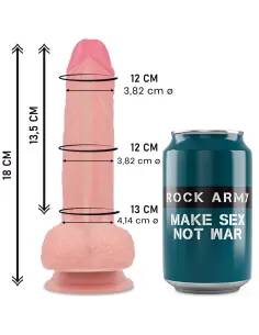 ROCKARMY MUSTANG DILDO REALISTICO LIQUID SILICONE 18 CM O 414 CM