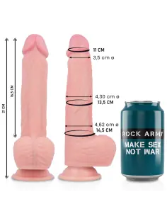 ROCKARMY SPITFIRE DILDO REALISTICO LIQUID SILICONE 21 CM O 462 CM 2