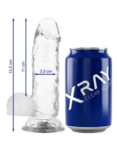 X RAY CLEAR DILDO REALISTA TRANSPARENTE 155 CM O 35 CM