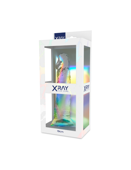 X RAY CLEAR DILDO TRANSPARENTE 19 CM O 4 CM X RAY CLEAR DILDO TRANSPARENTE 19 CM O 4 CM