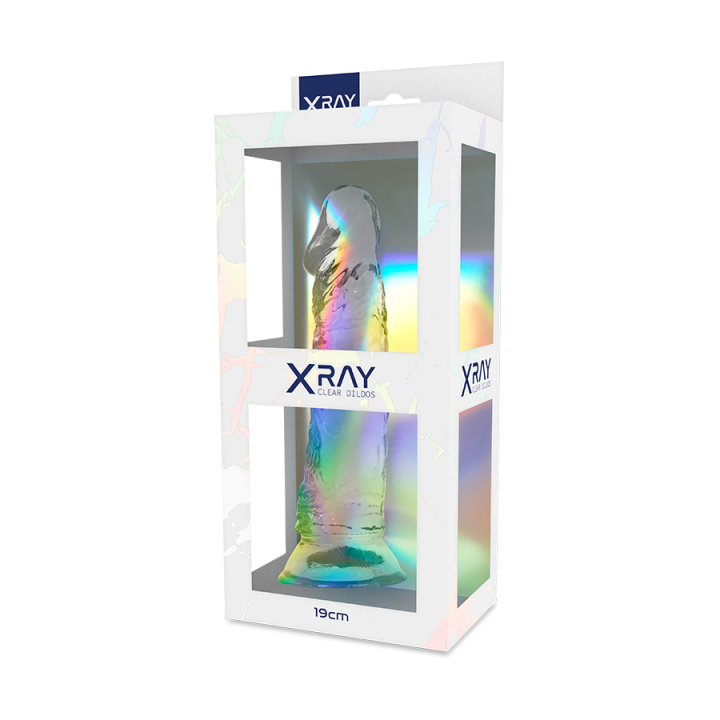 X RAY CLEAR DILDO TRANSPARENTE 19 CM O 4 CM