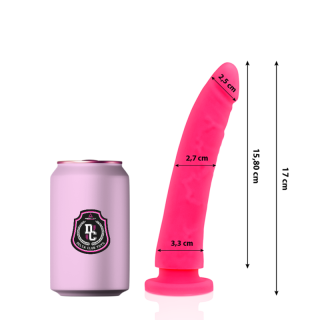 DELTA CLUB DILDO REALISTA ROSA SILICONA MEDICA 17 CM O 3 CM