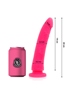DELTA CLUB DILDO REALISTA ROSA SILICONA MEDICA 20 CM O 4 CM
