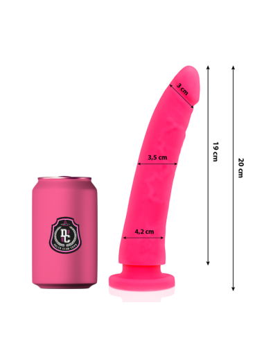 DELTA CLUB DILDO REALISTA ROSA SILICONA MEDICA 20 CM O 4 CM