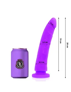 DELTA CLUB DILDO REALISTA LILA SILICONA MEDICA 20 CM O 4 CM