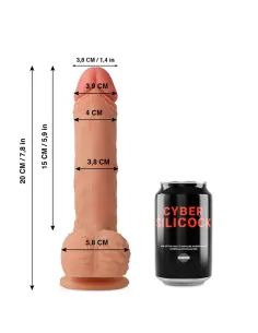 CYBER SILICOCK FREEMAN REALISTICO SILICONA LIQUIDA 20 CM O 38 CM 2