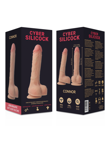 CYBER SILICOCK CONNOR REALISTICO SILICONA LIQUIDA 205 CM O 37 CM