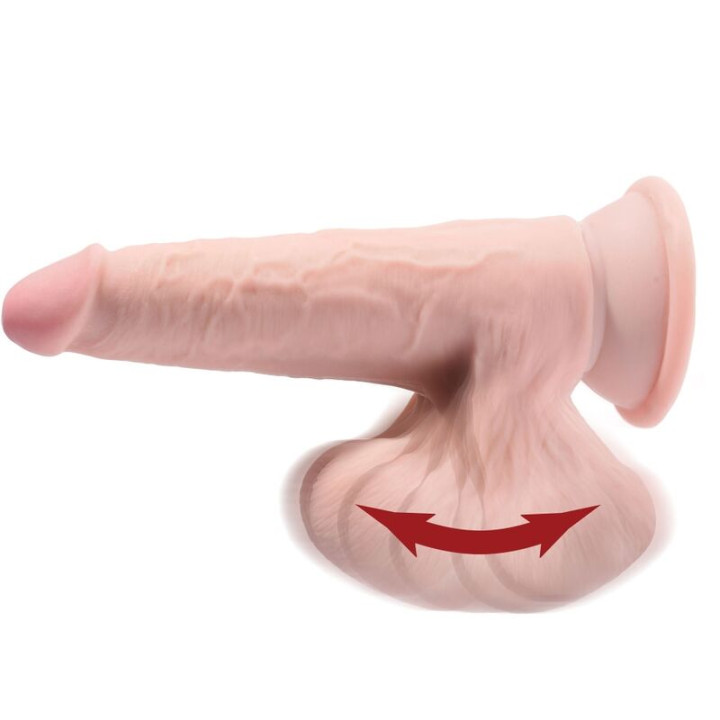 KING COCK PLUS 3D DILDO SWINGING BALLS 152 CM NATURAL