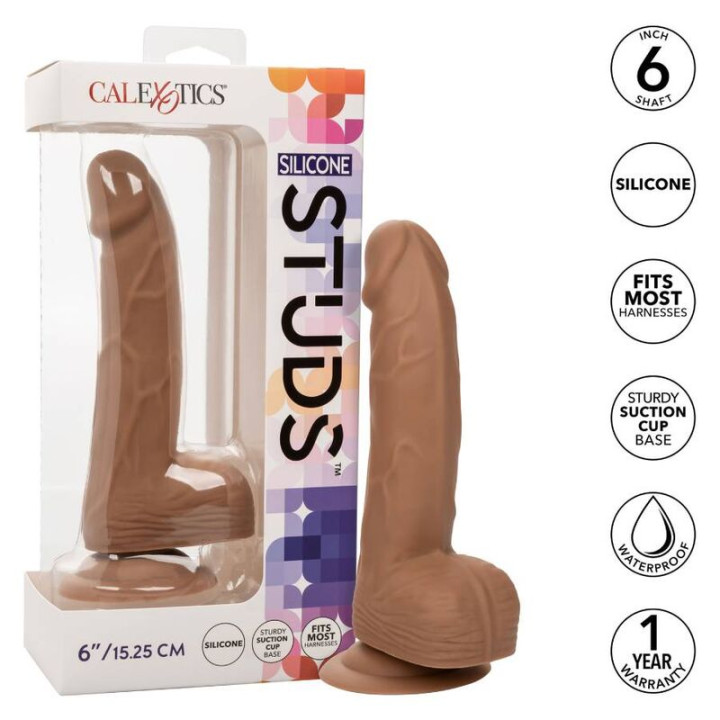 CALEXOTICS SILICONE STUDS 1524 CM BROWN