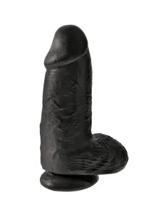 KING COCK PENE REALISTICO CHUBBY 23 CM NEGRO