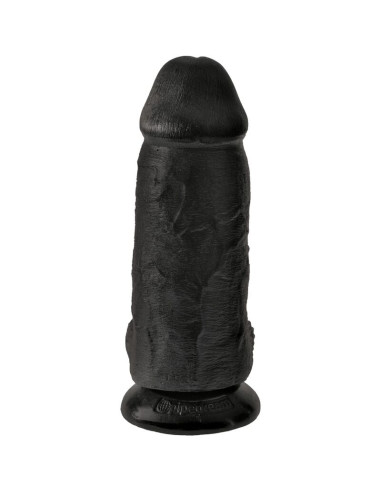 KING COCK PENE REALISTICO CHUBBY 23 CM NEGRO