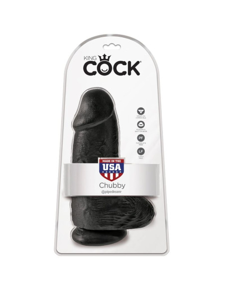 KING COCK PENE REALISTICO CHUBBY 23 CM NEGRO KING COCK PENE REALISTICO CHUBBY 23 CM NEGRO
