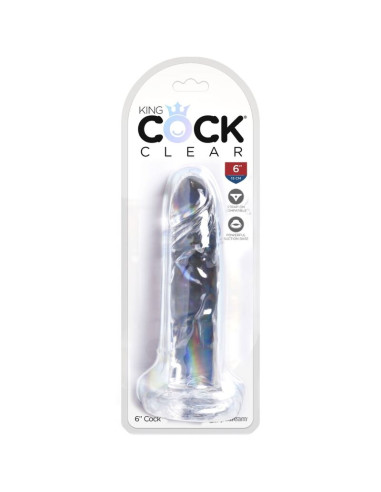 KING COCK CLEAR PENE REALISTICO 155 CM TRANSPARENTE