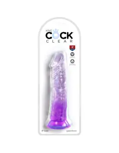 KING COCK CLEAR PENE REALISTICO 197 CM MORADO 2