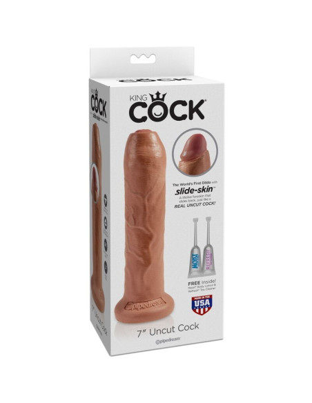 KING COCK PENE REALISTICO CON PREPUCIO 178 CM CARAMELO KING COCK PENE REALISTICO CON PREPUCIO 178 CM CARAMELO