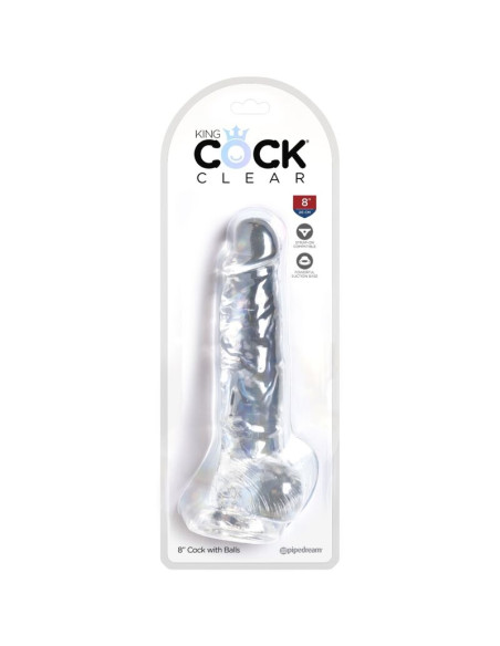 KING COCK CLEAR PENE REALISTICO CON TESTICULOS 165 CM TRANSPARENTE KING COCK CLEAR PENE REALISTICO CON TESTICULOS 165 CM TRANSPARENTE