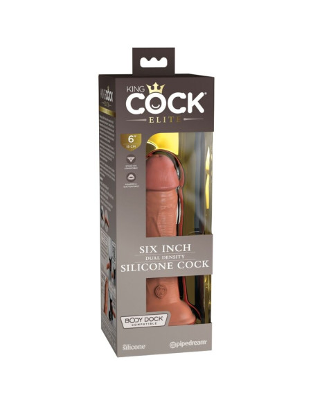 KING COCK ELITE DILDO REALISTICO SILICONA 152 CM CARAMELO