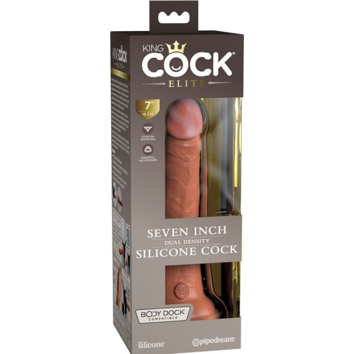 KING COCK ELITE DILDO REALISTICO SILICONA 178 CM CARAMELO