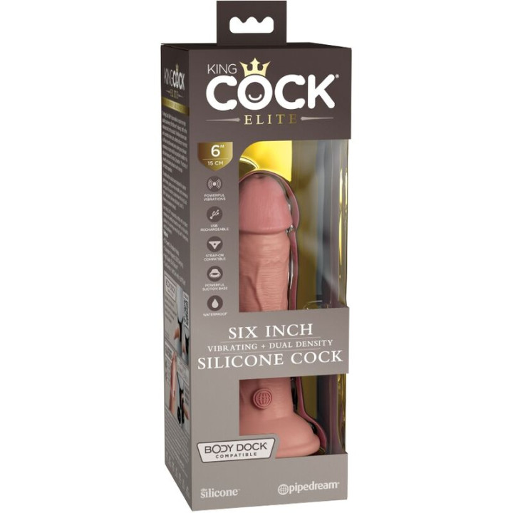 KING COCK ELITE DILDO REALISTICO VIBRADOR SILICONA 152 CM