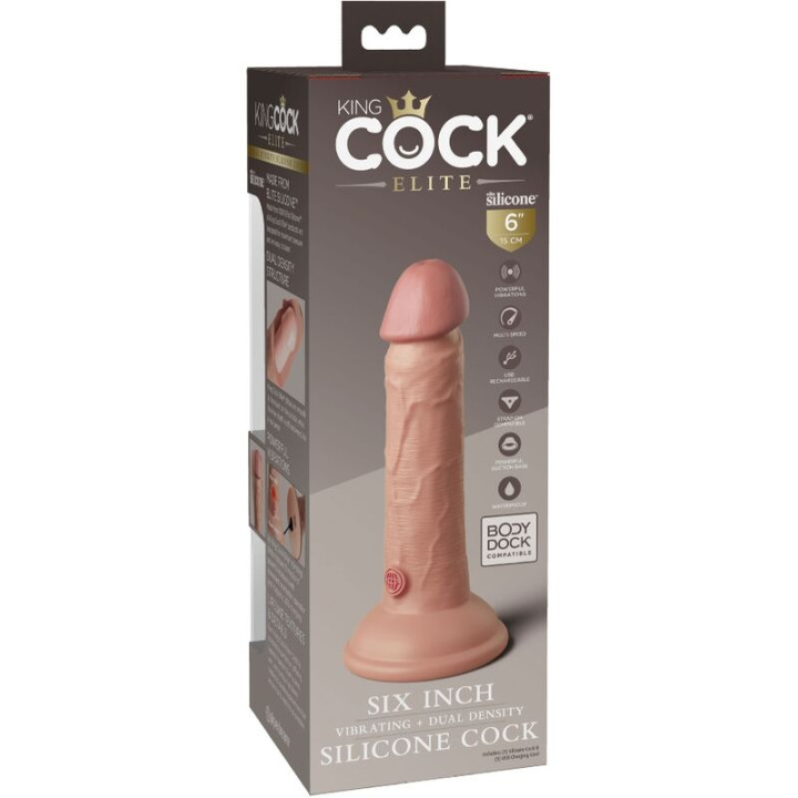 KING COCK ELITE DILDO REALISTICO VIBRADOR SILICONA 152 CM