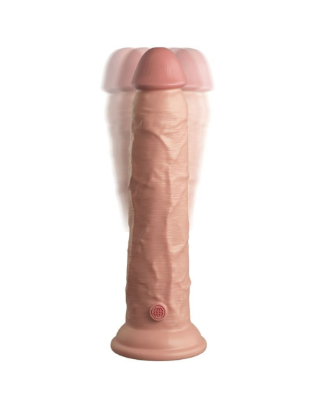 KING COCK ELITE DILDO REALISTICO VIBRADOR SILICONA CONTROL REMOTO 23 CM