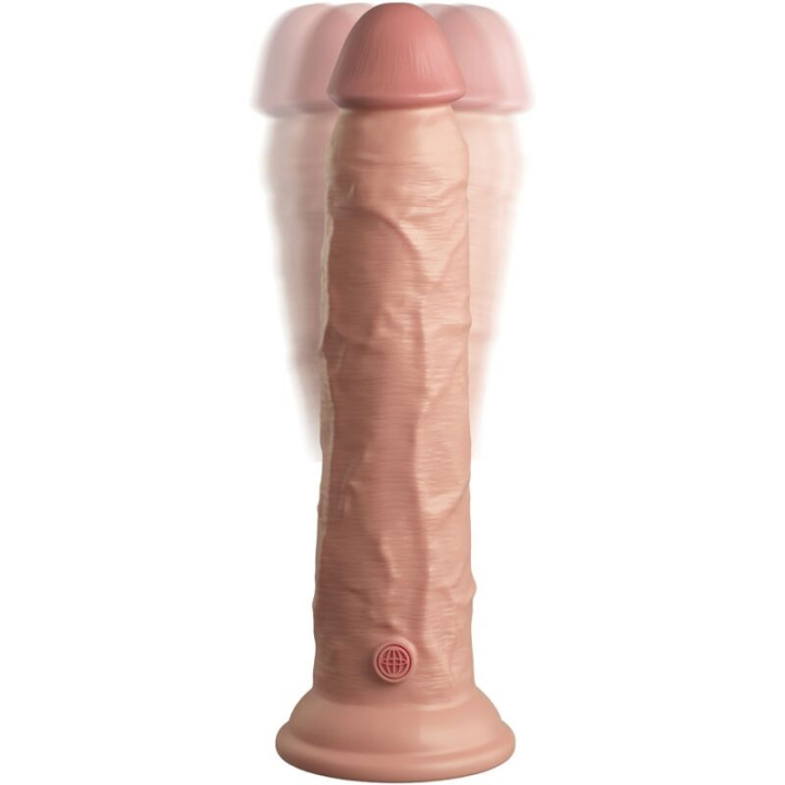 KING COCK ELITE DILDO REALISTICO VIBRADOR SILICONA CONTROL REMOTO 23 CM