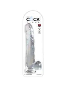 KING COCK CLEAR DILDO CON TESTICULOS 248 CM TRANSPARENTE 2