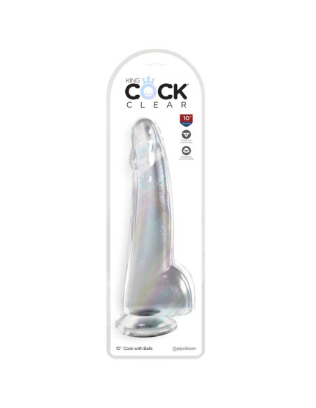 KING COCK CLEAR DILDO CON TESTICULOS 19 CM TRANSPARENTE KING COCK CLEAR DILDO CON TESTICULOS 19 CM TRANSPARENTE