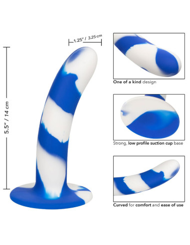 CALEXOTICS ADMIRAL SWIRL DILDO FLEXIBLE