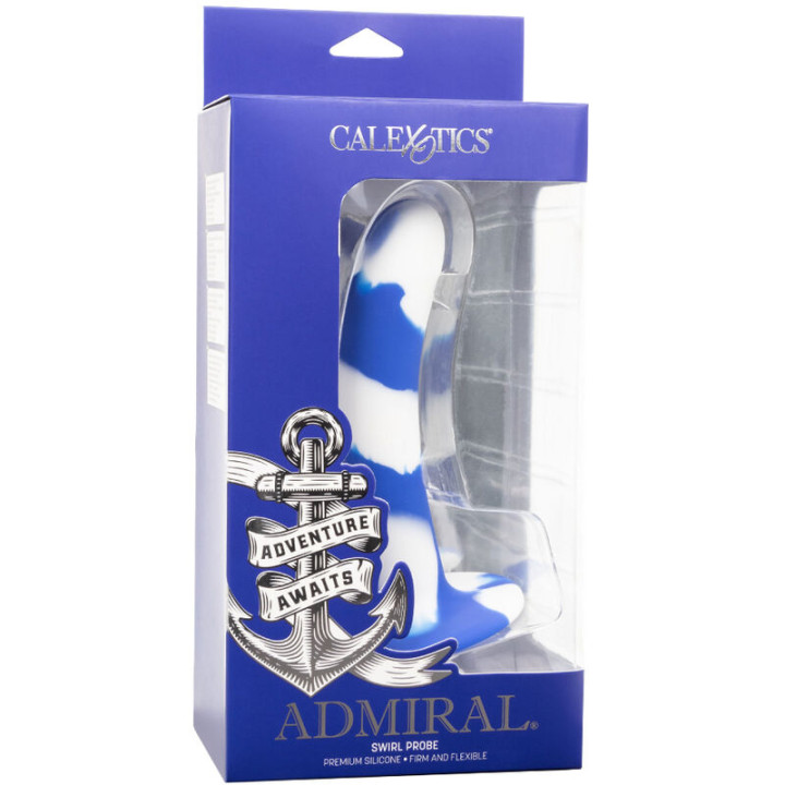 CALEXOTICS ADMIRAL SWIRL DILDO FLEXIBLE