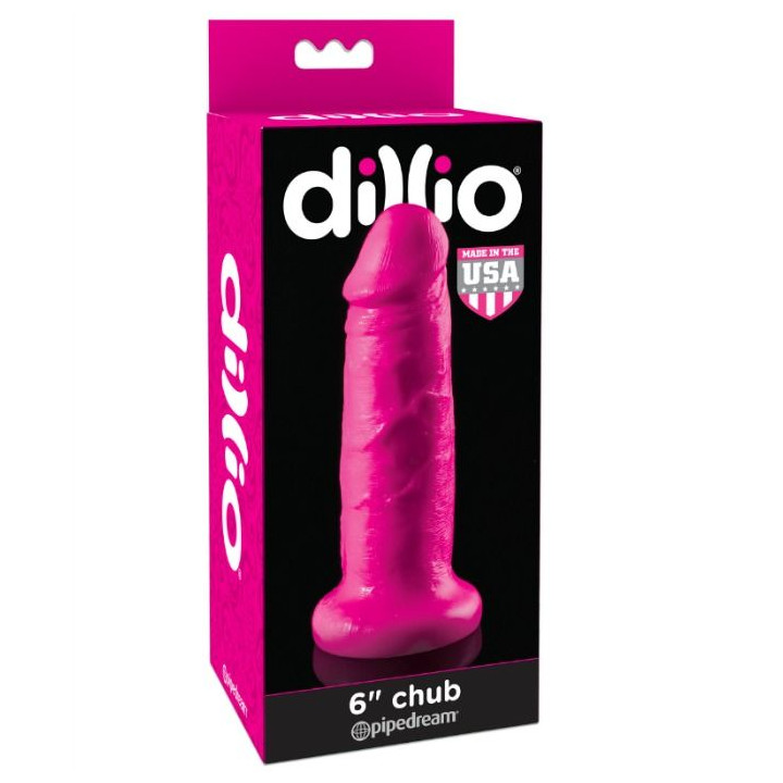DILLIO DILDO CON VENTOSA CHUB 152 CM ROSA